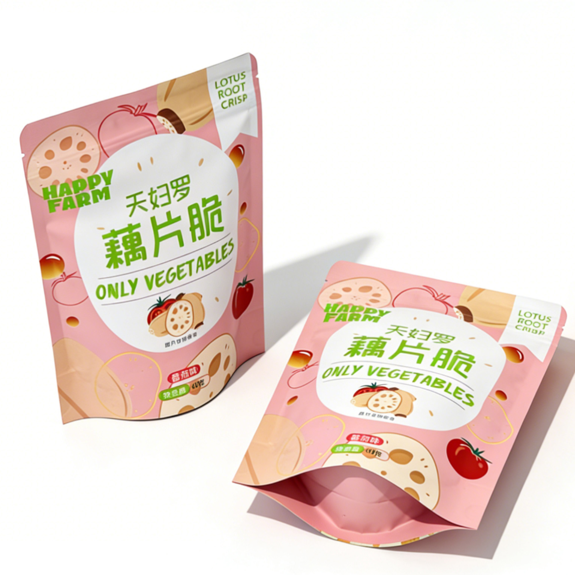 天妇罗藕片脆蔬菜干40g袋装番茄味休闲零食健康小食